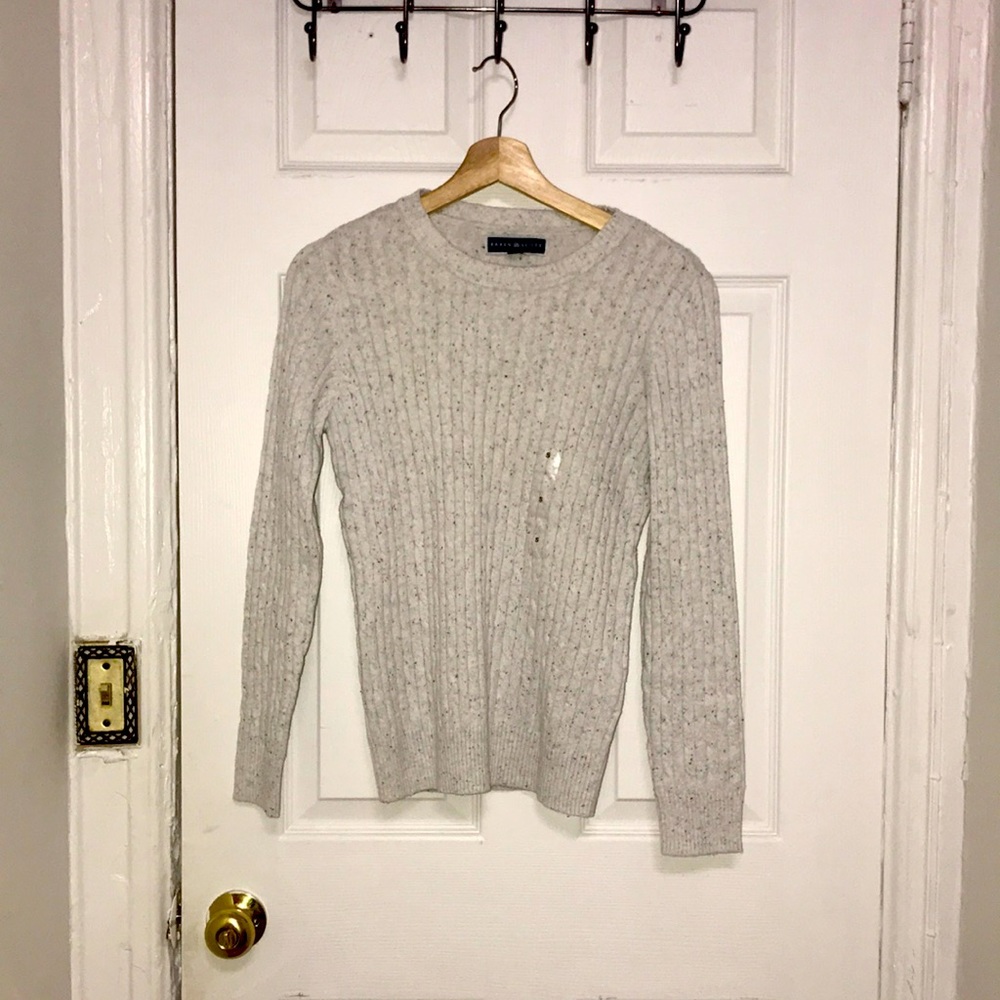 New Karen Scott Gray Knit Sweater